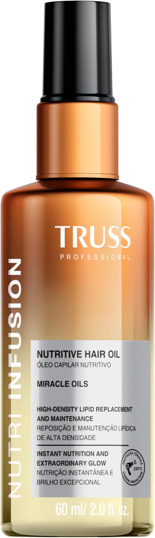 Truss Óleo Capilar Nutritivo Nutri Infusion | Nutrição Profunda e Controle de Frizz | 60ml