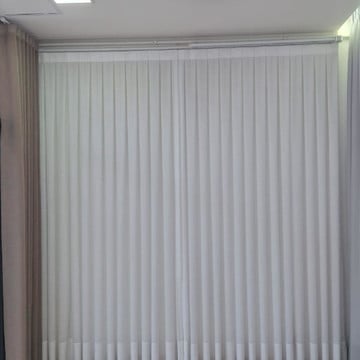 Cortina voil trabalhado prega americana para trilho suíço Ma