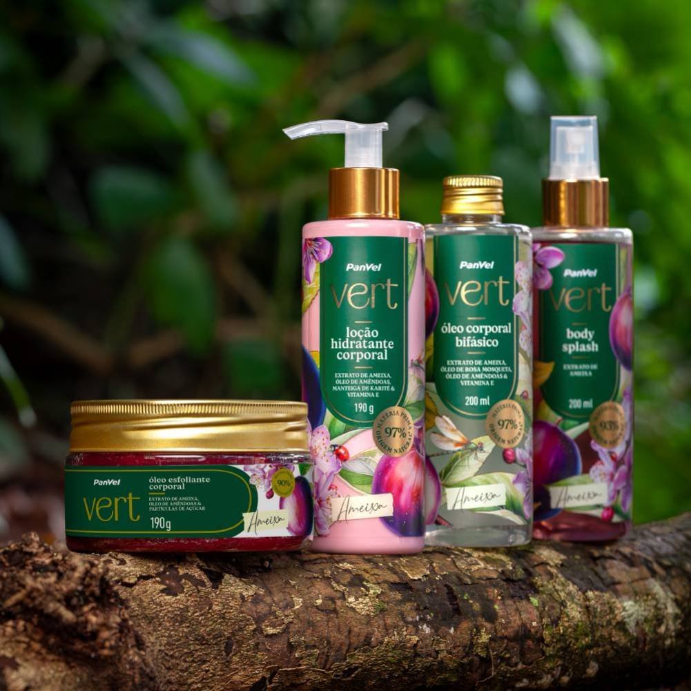 Óleo Esfoliante Corporal Ameixa Panvel Vert 190g