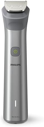 Aparador de Pelos Multigroom 12 em 1 Philips Series 5000 para Rosto, Corpo e Cabelos, Tecnologia BeardSense, À Prova d´água - Bivolt, Máquina de Barba MG5950/15