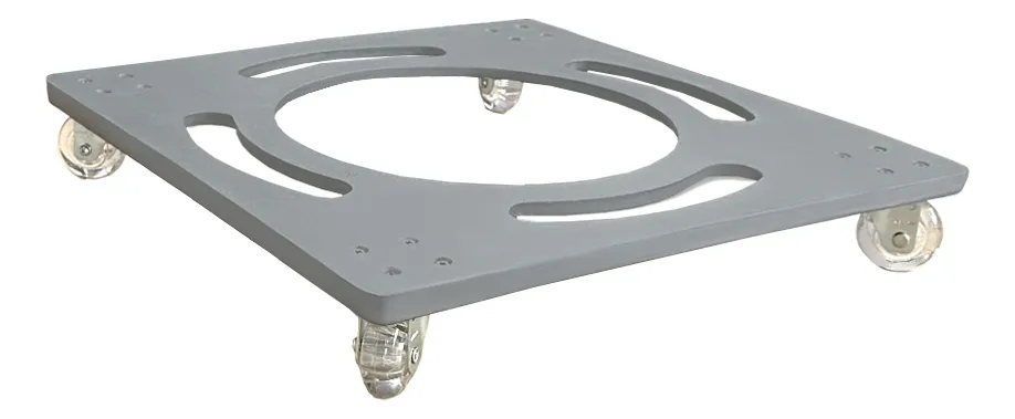 Suporte Base Aluminio Para Vaso Planta Polietileno Q 35x35