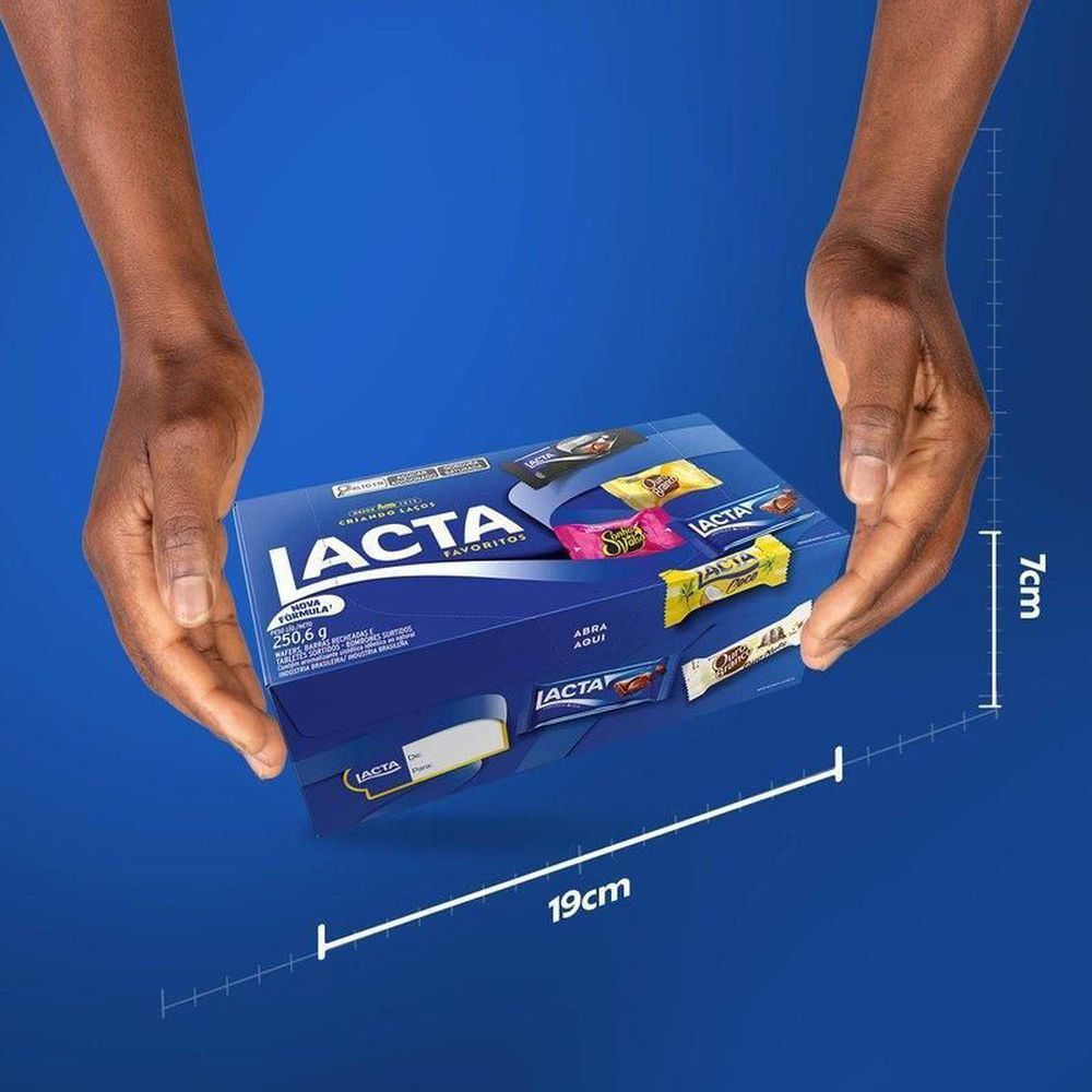 Caixa de Bombons Variedades Chocolate Lacta Favoritos 250g