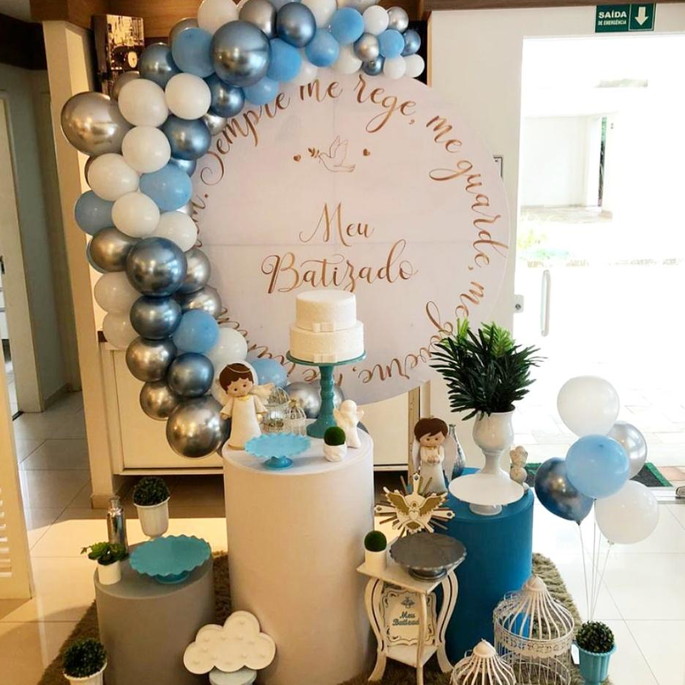 Mesa de Decoração Batizado - Aluguel