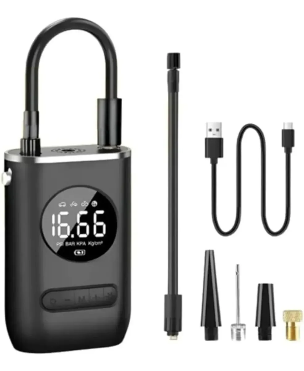 Compressor De Ar Portátil Recarregável 150psi Lanterna