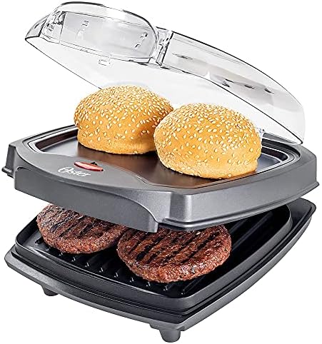 Grill Elétrico Oster Burguer 2 em 1 com Estufa, 110V, 1200W, OGRL500