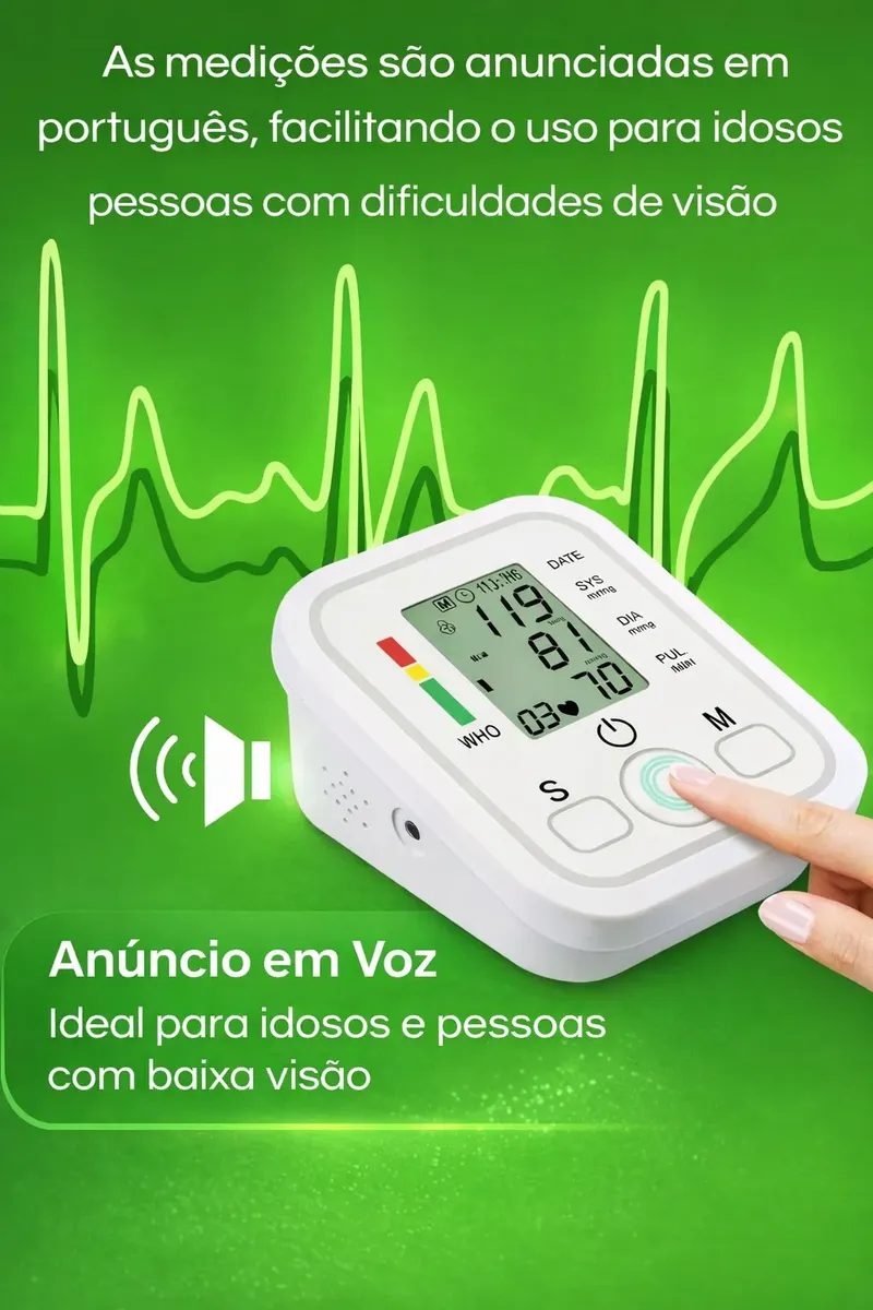 Aparelho Medidor De Pressão Arterial Digital