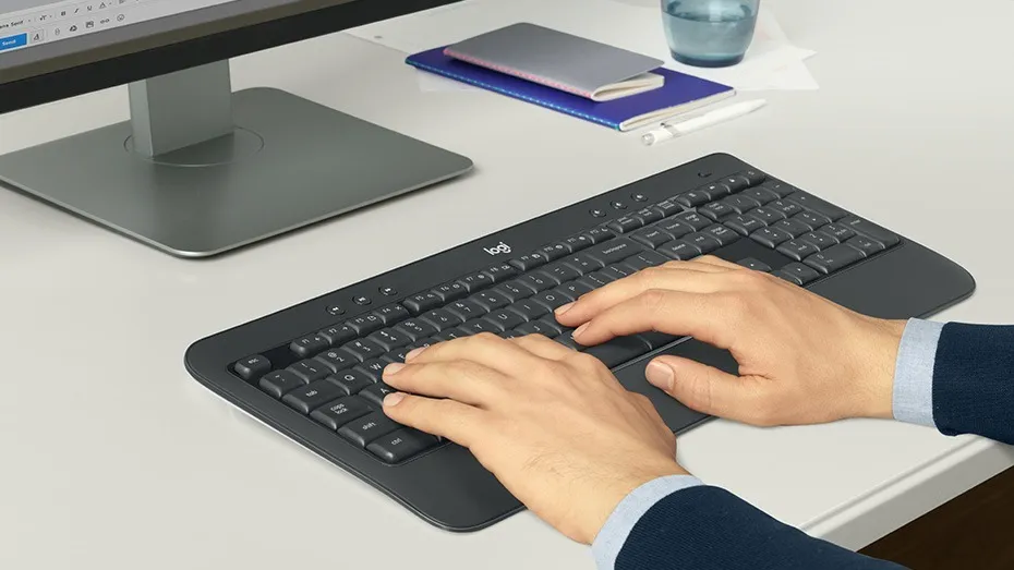 Logitech Teclado Mouse Sem Fio Mk540 Ambidestro Nfe Garantia