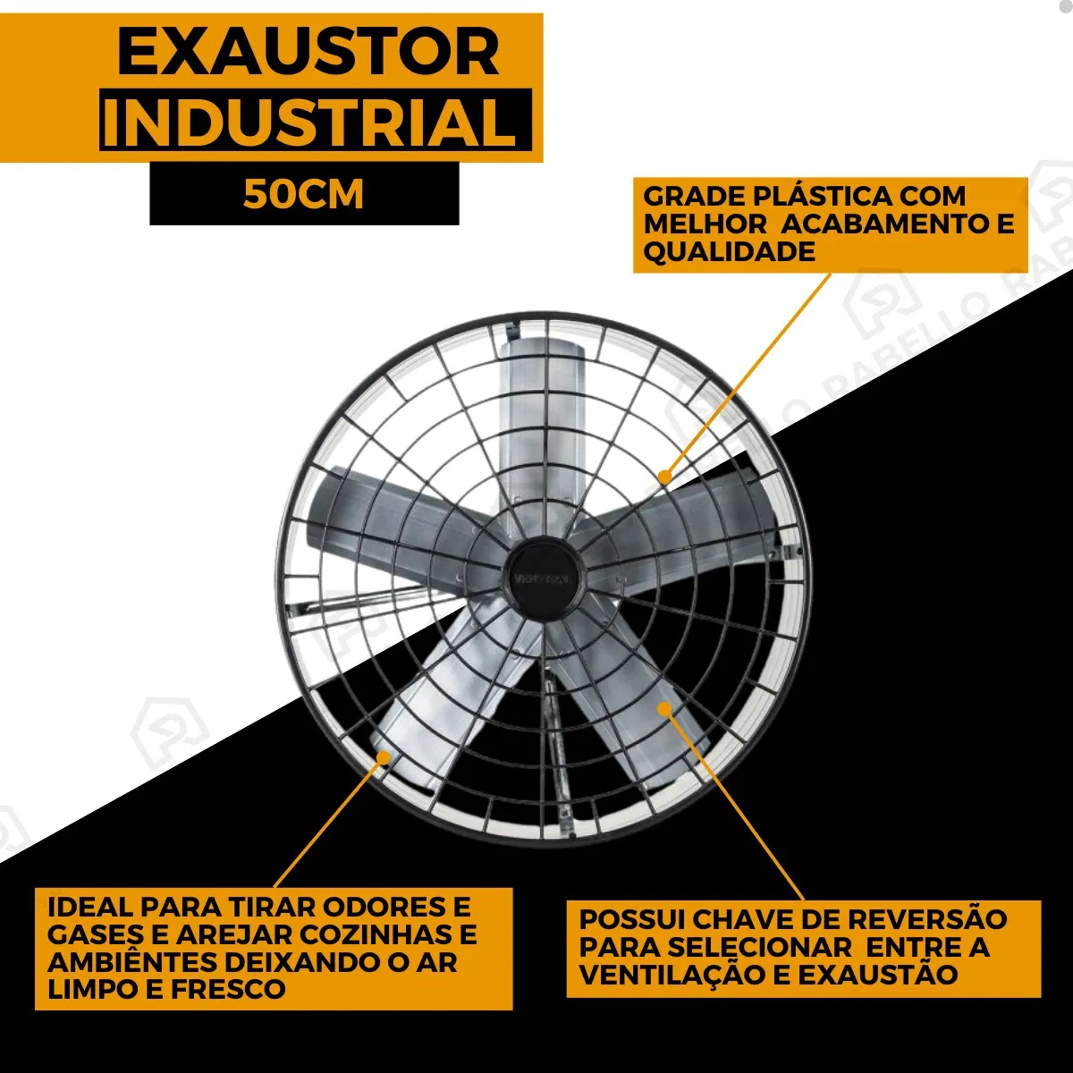 Exaustor Industrial Ventisol 50 Cm Com Reversão 220v