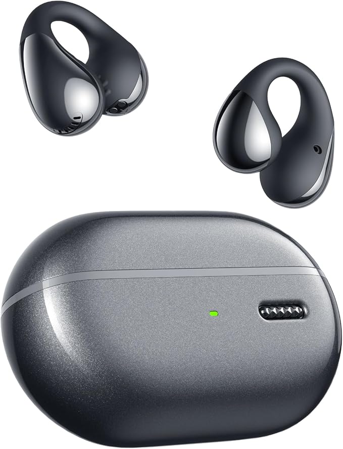 SoundPEATS PearlClip Pro Fones de Ouvido Bluetooth 5.4 de Ouvido Aberto com Presilha, IPX5 à Prova d'Água, 24H de Bateria, Controle por APP, Fones Esportivos para Corrida, Ciclismo e Fitness