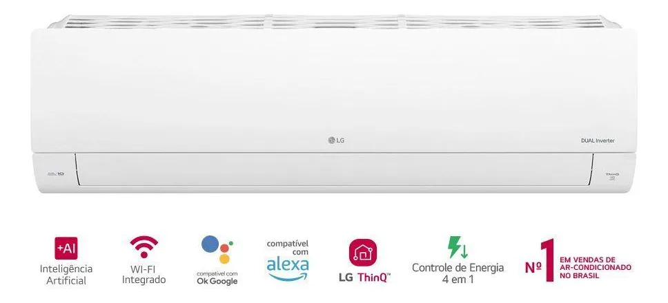 Ar Condicionado Lg Dual Inverter Ai Voice 12000 Btus Qf 220v