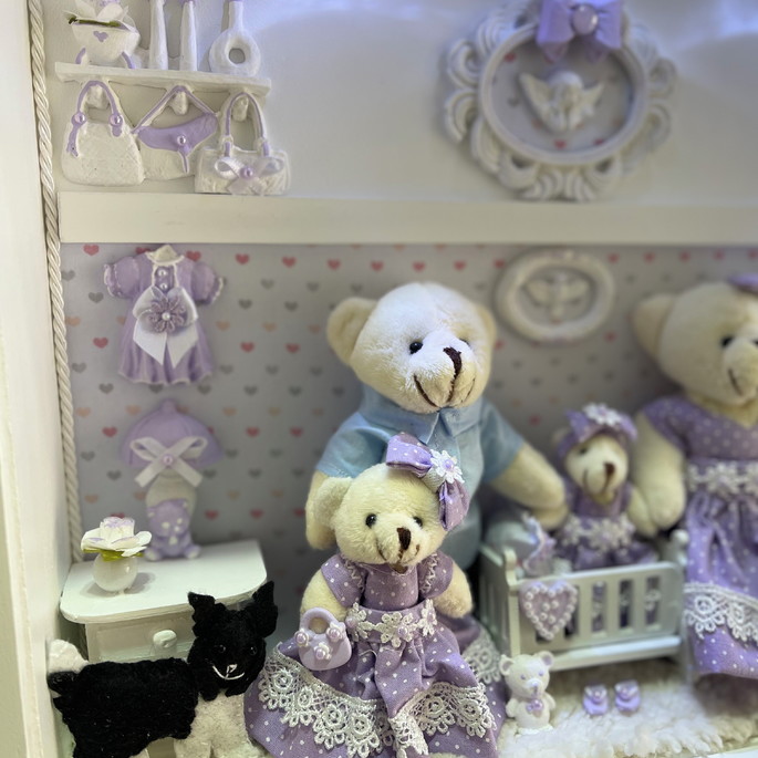 Quadro Maternidade Amor Maior - Lilás