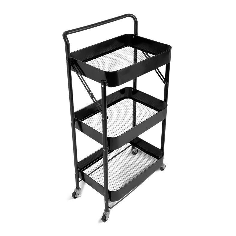 Carrinho Organizador Multiuso Zinnia Allure Retratil ZO7, Preto, ZNC-ALLR-BK03