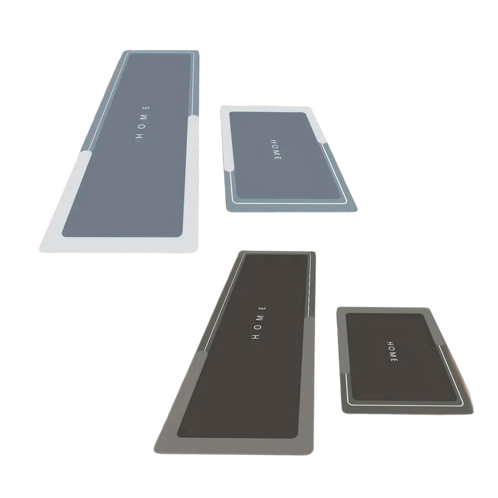 Kit Tapete e Passadeira Sortido Ambiente Super Absorvente Plástico PVC 2 Peças LM3592AMB - honeyhome Kit Tapete e Passadeira Sortido Ambiente Super Absorvente Plástico PVC 2 Peças LM3592AMB - honeyhome