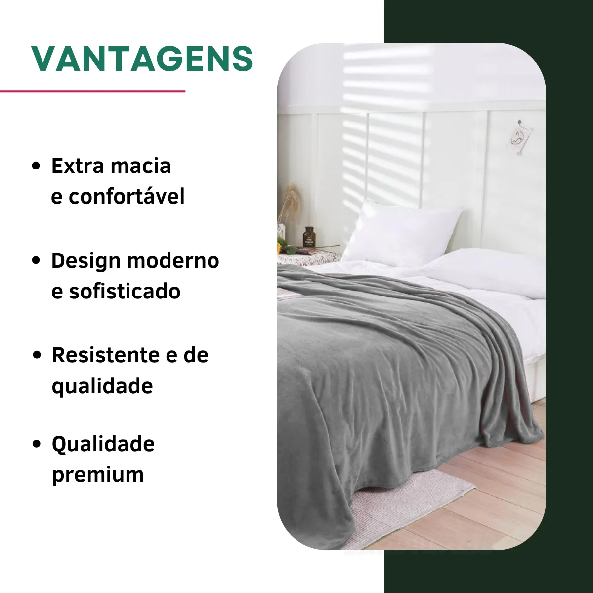 Cobertor Manta Microfibra Casal Super Macio Quentinho Toque Aveludado Hotel Luxo Confortável Premium Cor Cinza