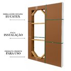 Porta Sacada De Aluminio Preto 2 Folhas Móveis Linha 25 Com Fechadura 2,10x1,50