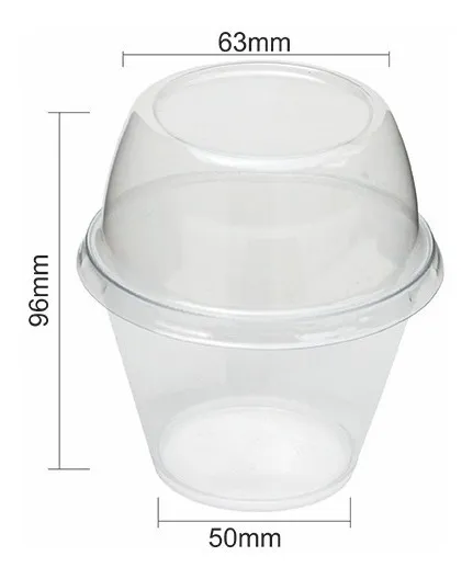 Embalagem Pote Doces Sobremesa Cupcake -  120 Unid - 180 Ml