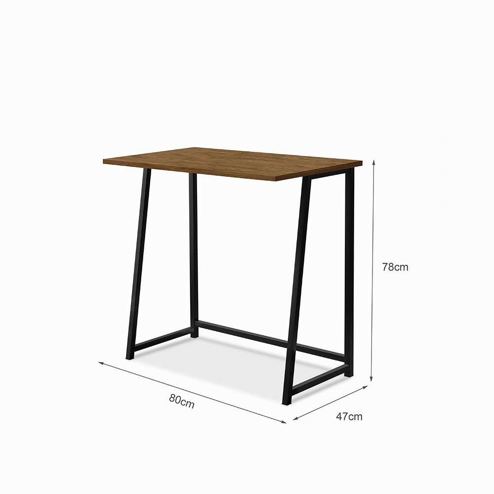 Escrivaninha Mesa Dobravel Office e Estudo Jade Klm Store Imbuia/ preto