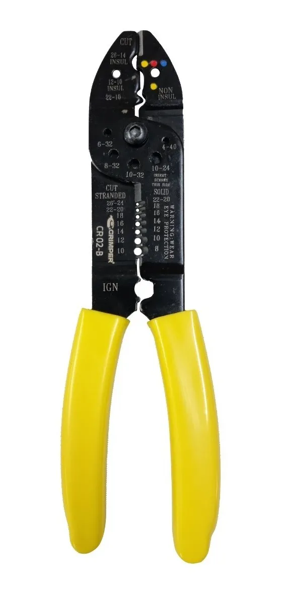 Km02 Terminais E Conectores Elétricos + Alicate Cr02-b