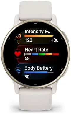 Garmin Relógio Vivoactive 5 Marfim 42mm com Monitor Cardíaco de Pulso e GPS