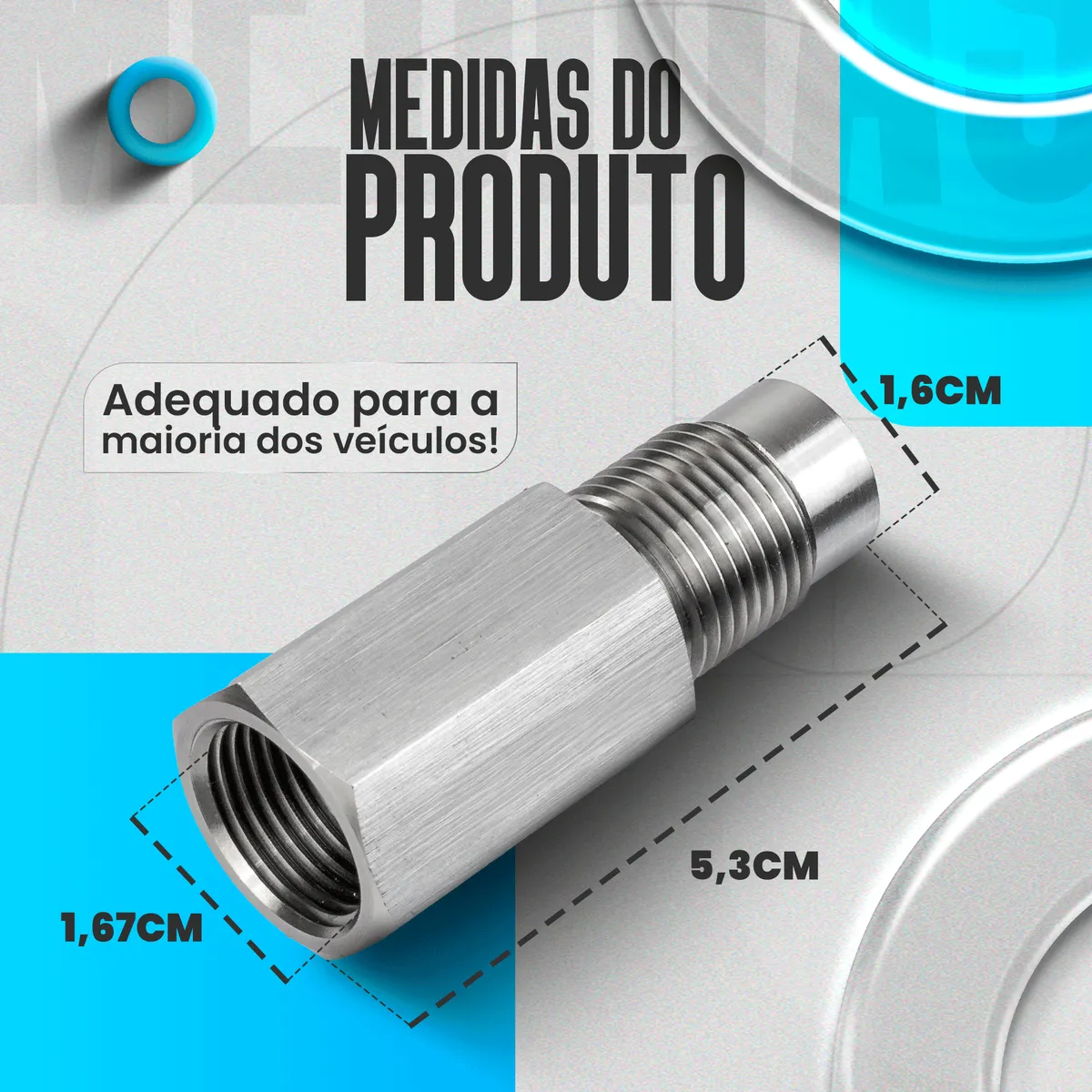 Espaçador Prolongador Sonda Catalisador Universal Apaga Luz