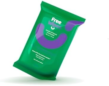 Free Wipes Lenço Umedecido Antisséptico - Pack com 12 unidades