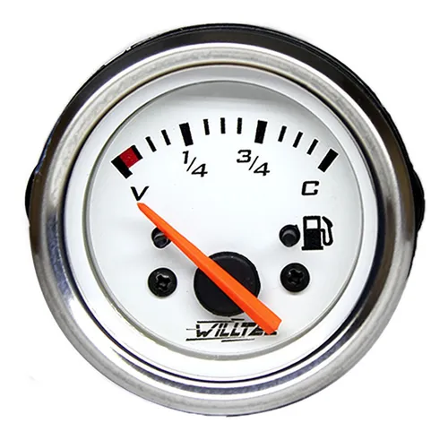 Relógio Indicador Marcador De Combustivel 12v 52mm Willtec