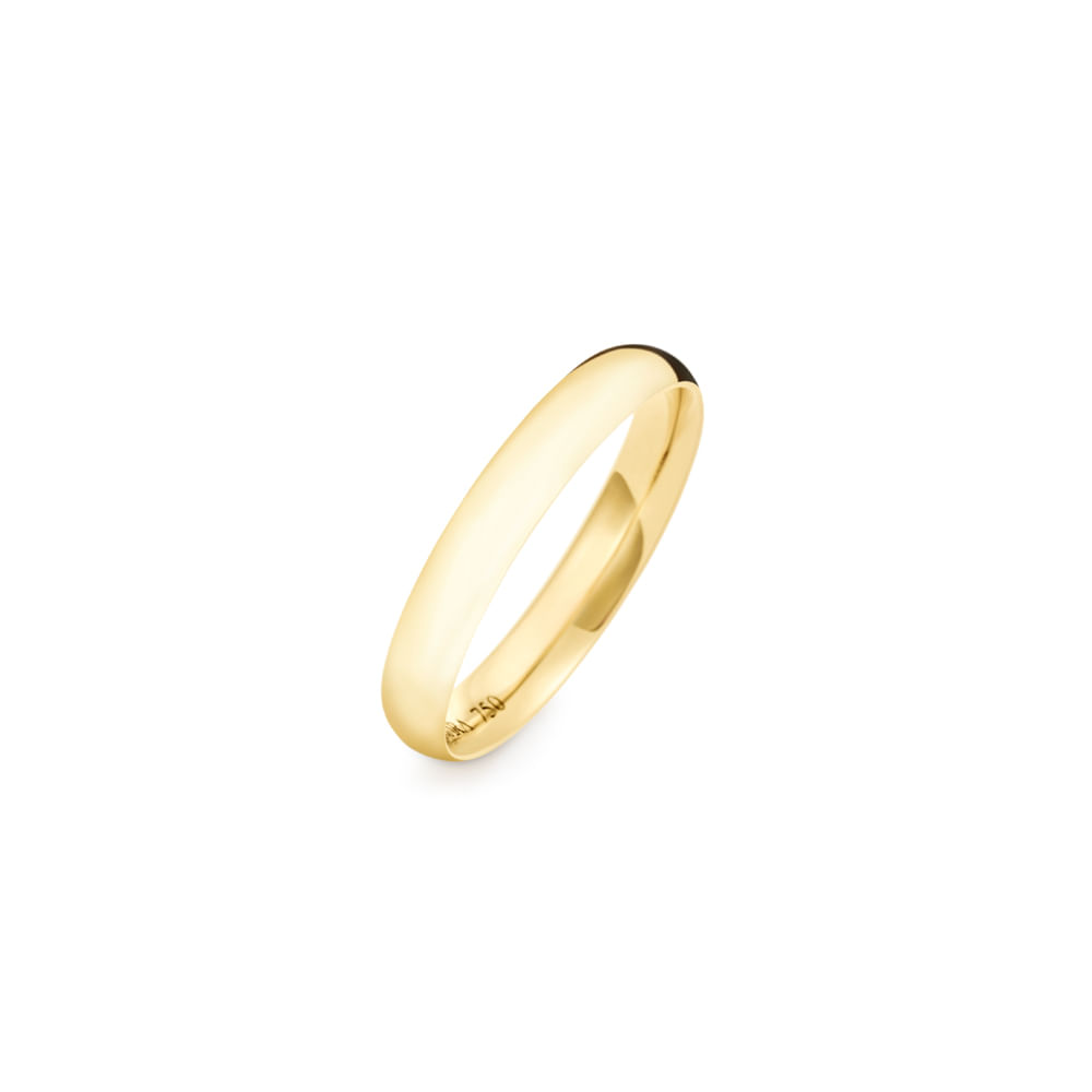 Aliança Emotion em Ouro Amarelo 18k, 3mm