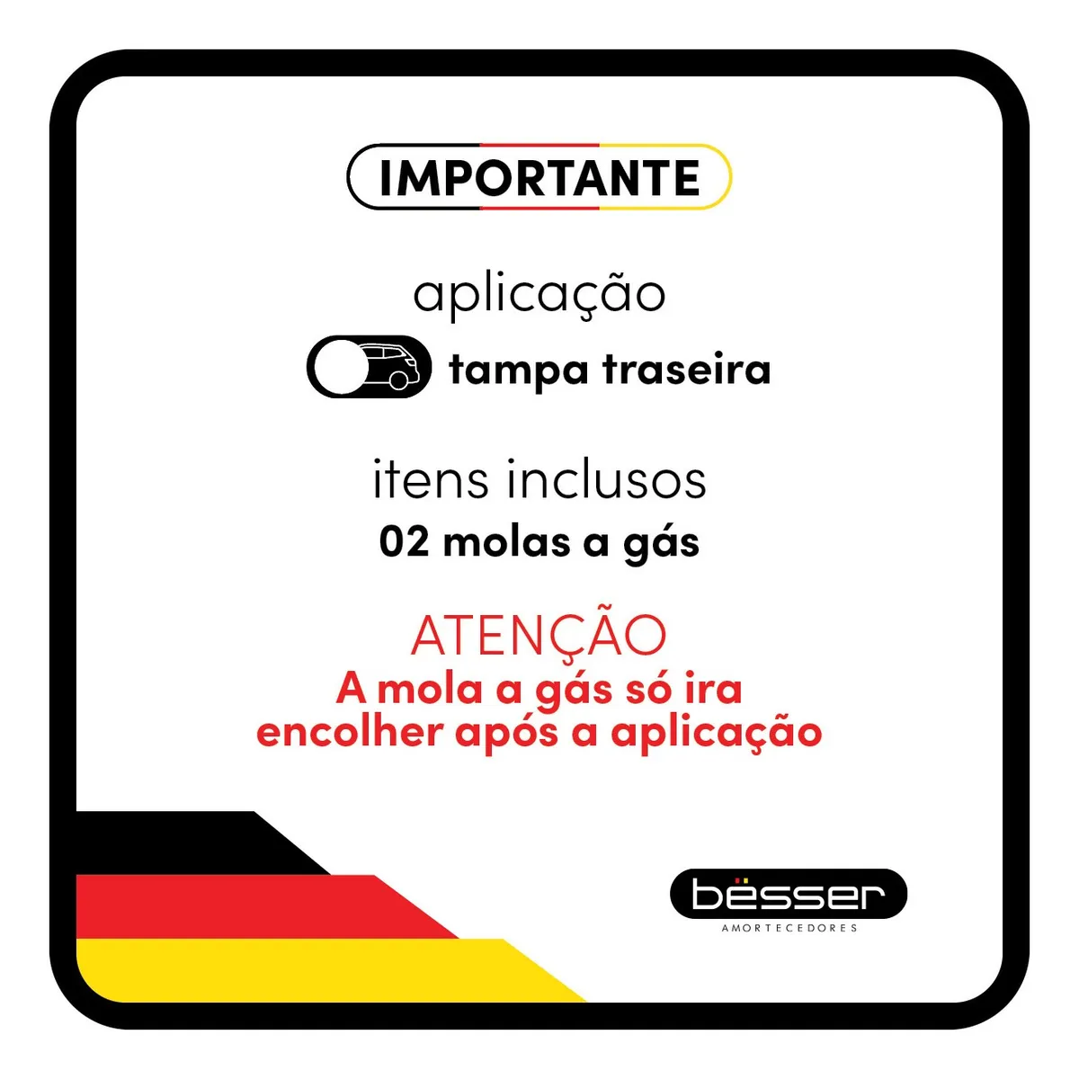 Par Pistão A Gás Amortecedor Porta Malas Novo Ford Ka