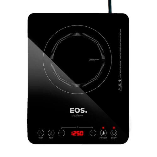 Fogão Cooktop de Indução 1 Boca Portátil Preto 2000w Cheff Gourmet ECI01PPB Bivolt - Eos