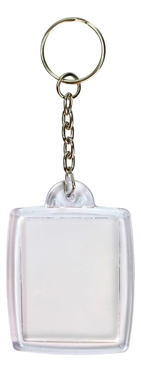 Chaveiro Para Foto 3x4 Acrílico Retangular 300 Unidades