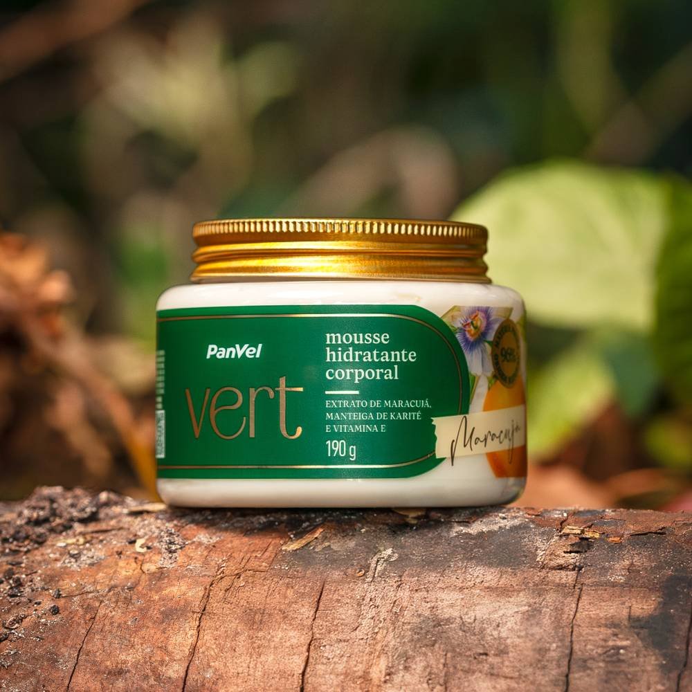 Mousse Hidratante Corporal Maracujá Panvel Vert 190g