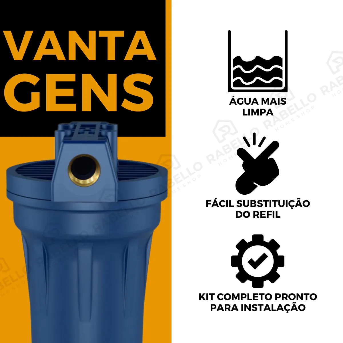 Filtro Limpa Caixa Dágua Cavalete Fortlev Filter Flux