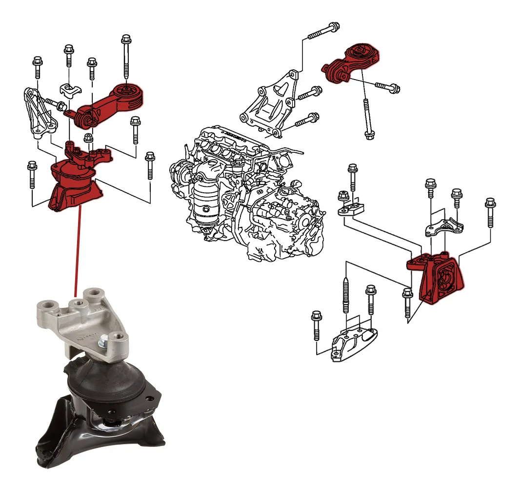 Coxim Motor Hidráulico New Civic Direito 2006 2007 2008 2009