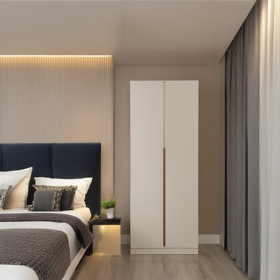 Guarda-Roupa Modulado New Tuyo 2 Gavetas e 4 Prateleiras Branco 90 cm