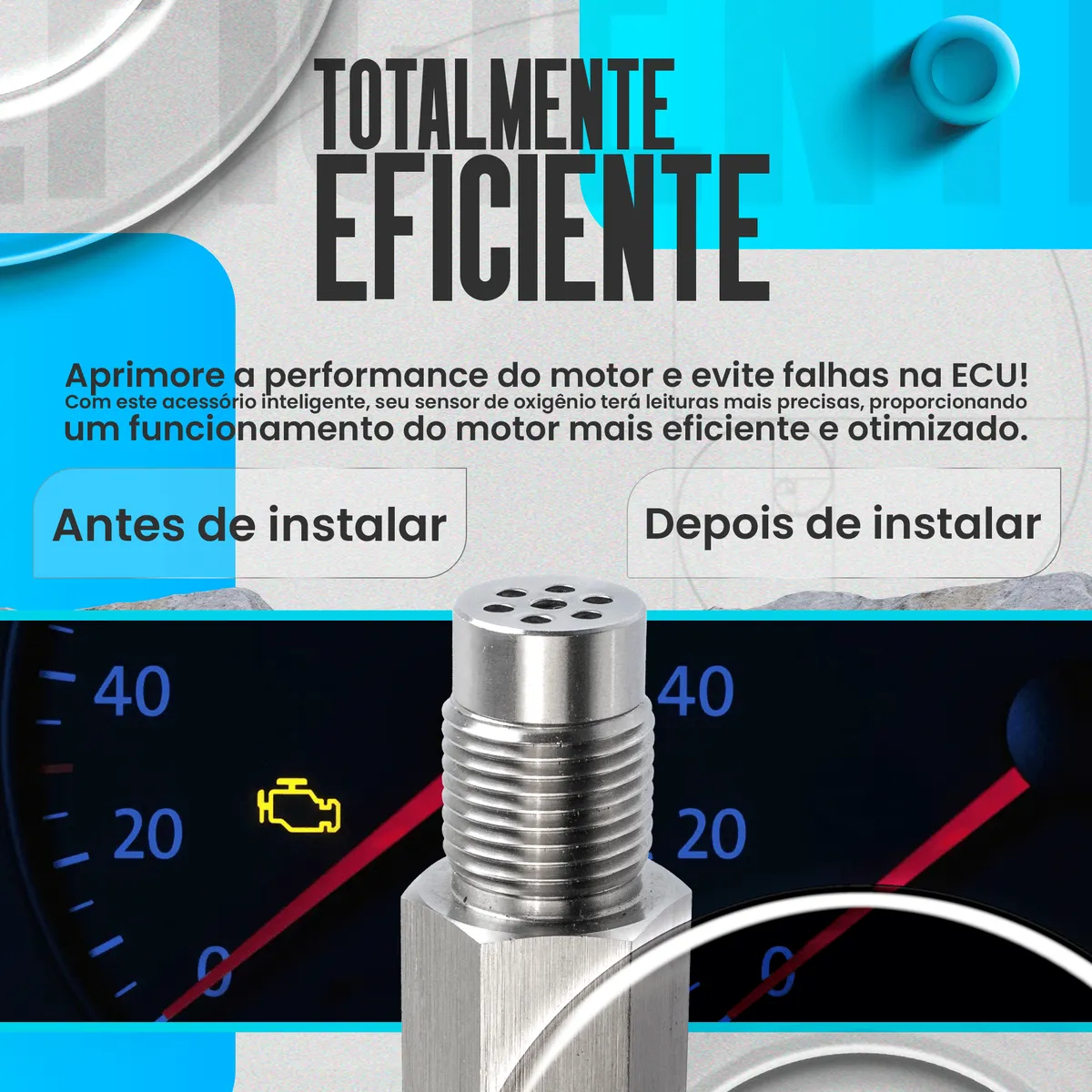 Espaçador Prolongador Sonda Catalisador Universal Apaga Luz