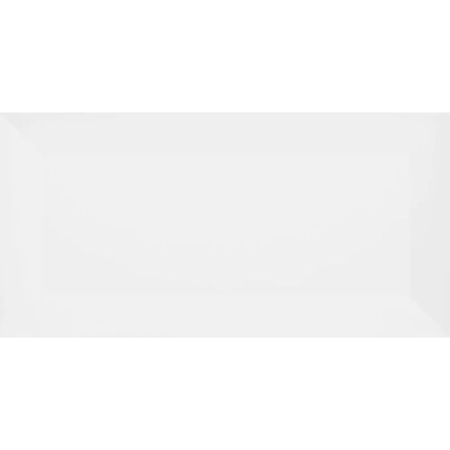 Revestimento de Parede Bold 10x20cm Metro Brilhante Bizotado White Eliane