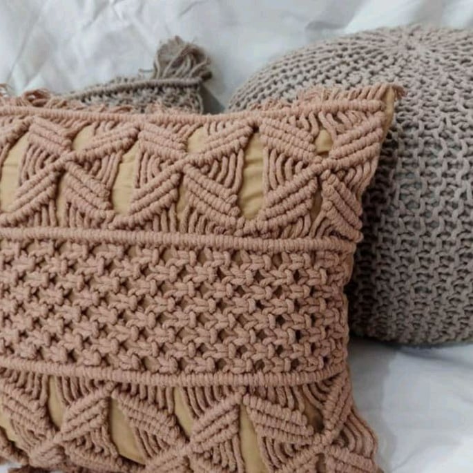 Almofada Macramê Boho