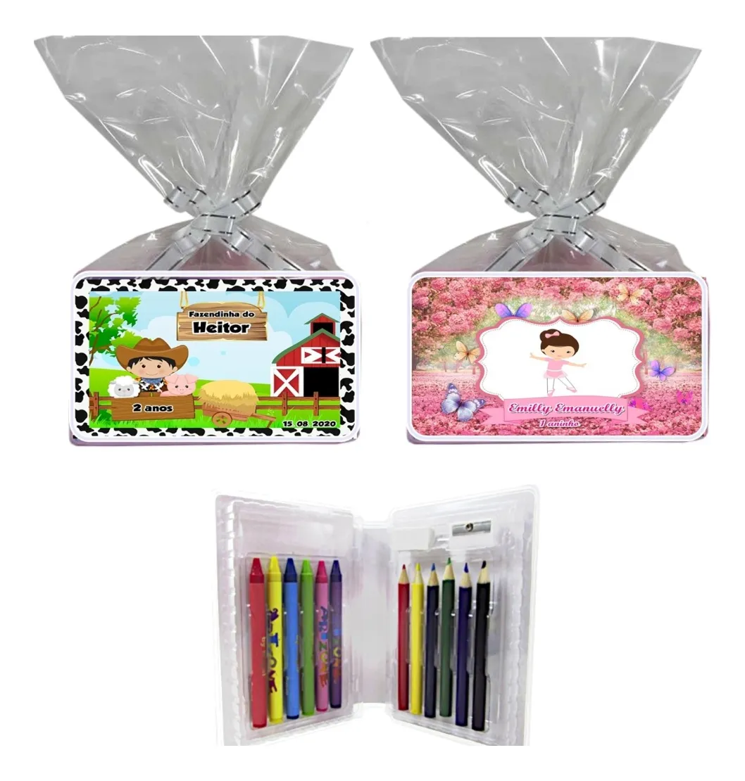 Lembrancinha Estojo Maleta De Pintura  Personalizado 10un