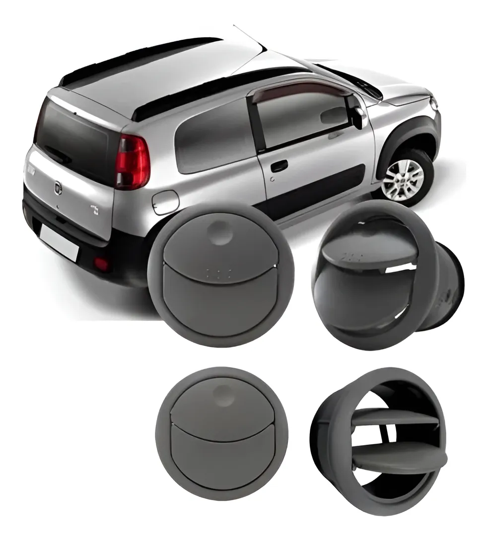 4 Difusor De Ar Central E Lateral Cinza Uno Way Vivace 10/16