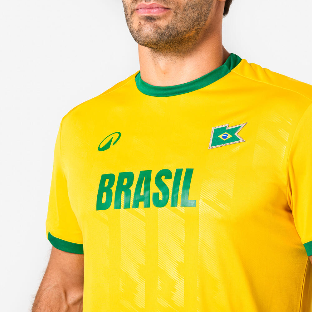 Camisa Masculina de Futebol Torcedor Brasil Kipsta Amarela