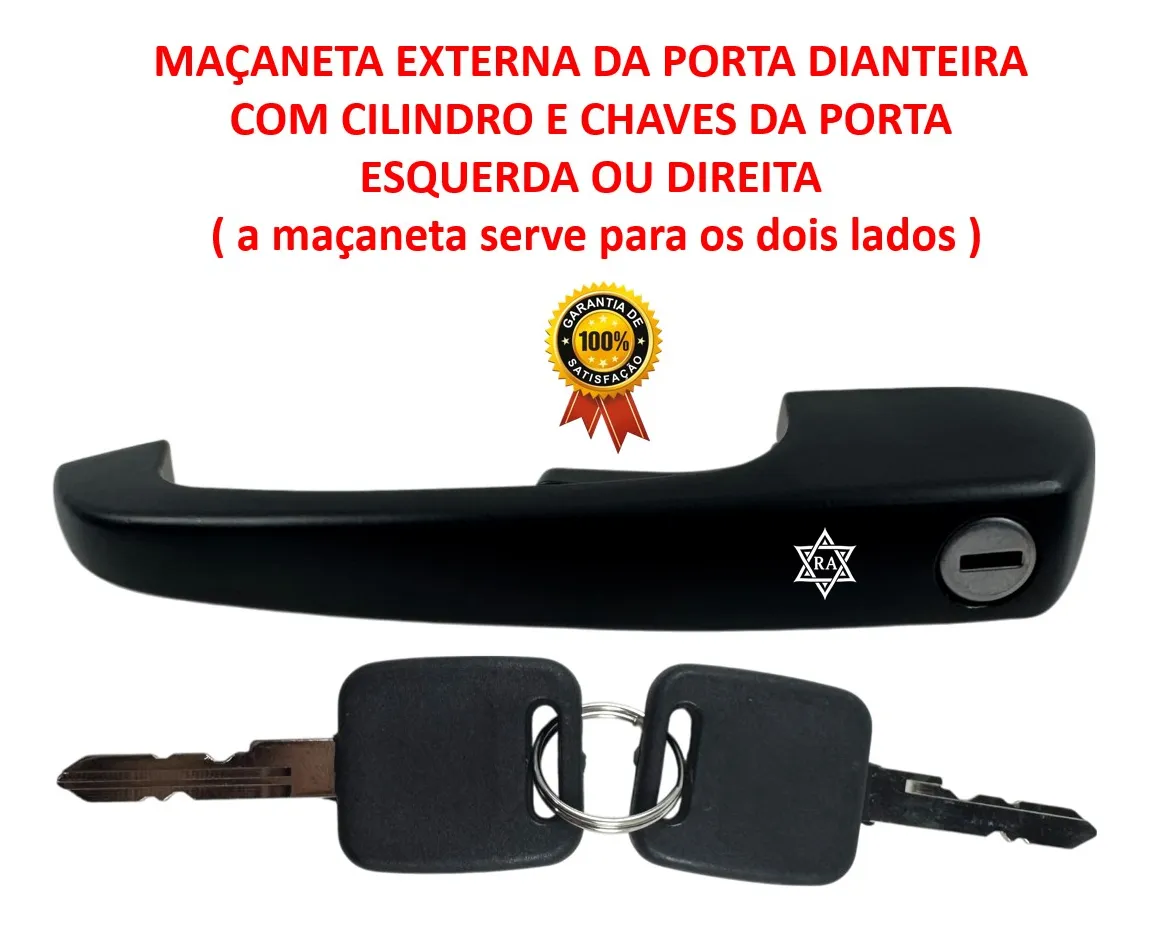 Maçaneta Kombi Clipper Porta Dianteira Dir Esq 1975 Até 12