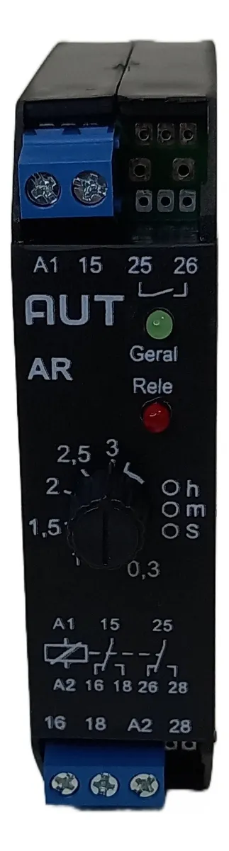 Relé Temporizador Pulso 12 Vcc Até 3 Segundos 1 Na/nf Dc Ac