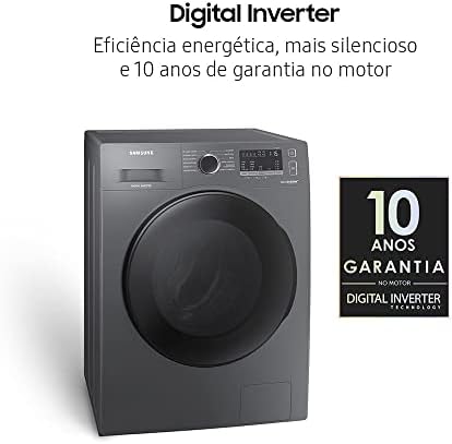 Lava e Seca Samsung WD11A com Ecobubble WD11A4453BX Inox Look 11/7kg 127V