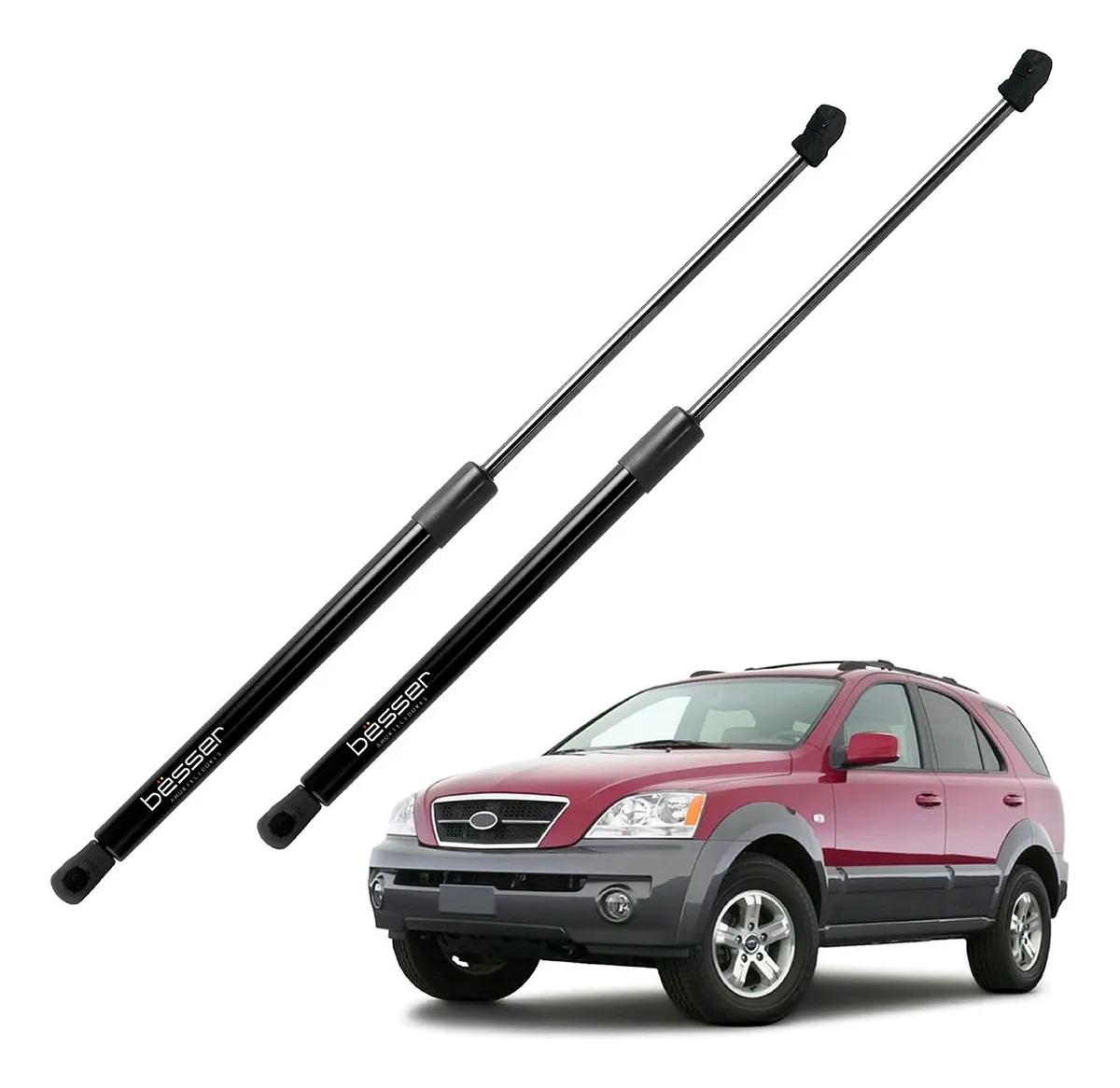 Par Amortecedor Capô Kia Sorento 2003 A 2009