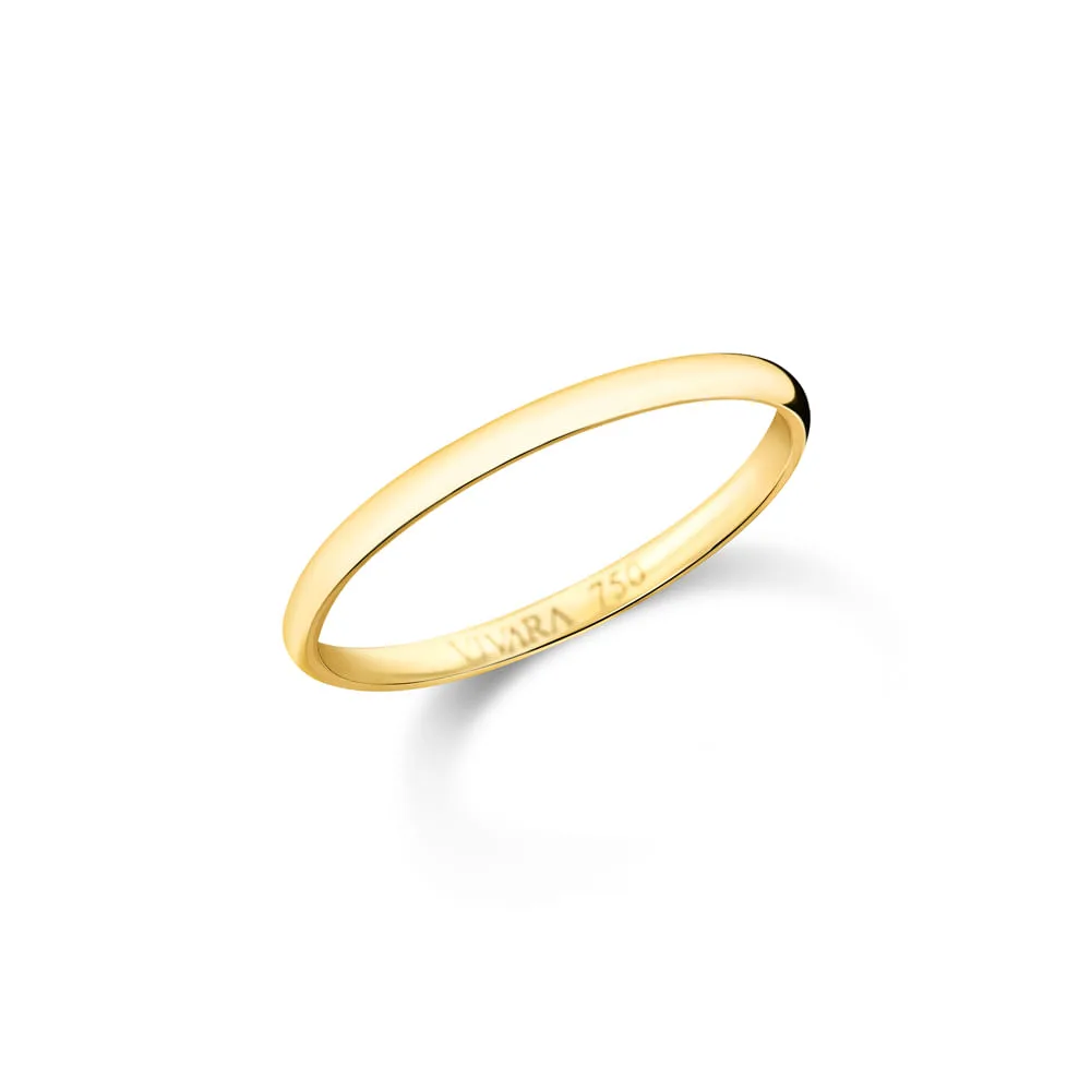 Aliança I Do em Ouro Amarelo 18k, 1.5mm