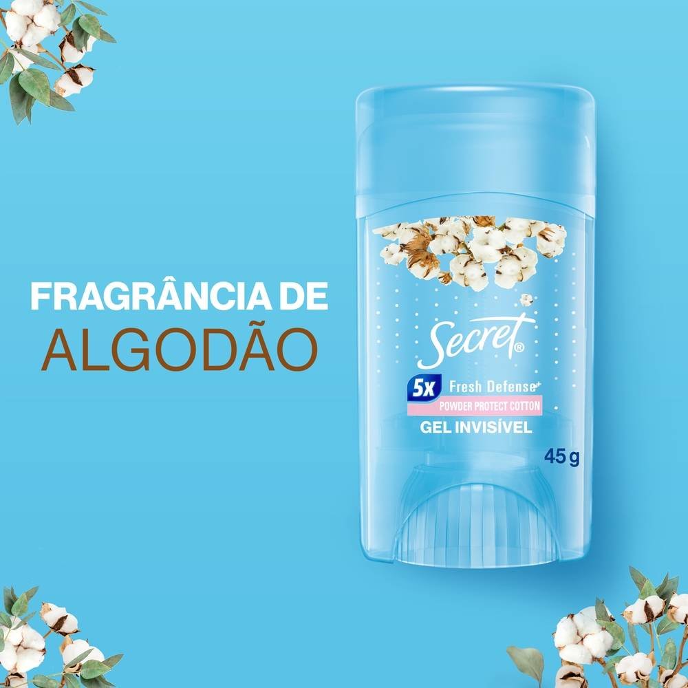 Desodorante Gel Secret Algodão 45g
