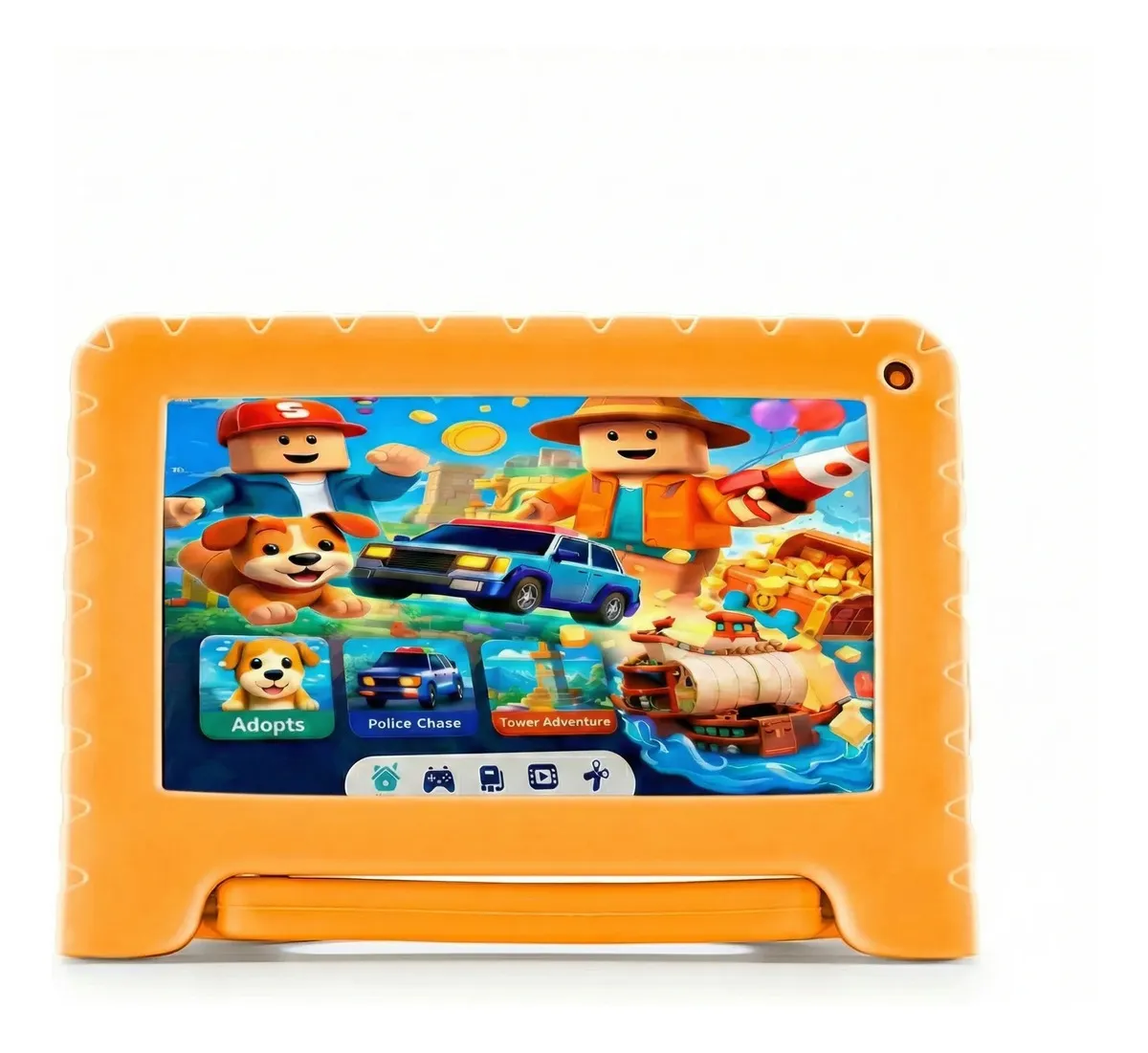 Tablet Infantil Criança Memoria 64gb Android 13 Tela Capinha Emborrachada Resistente Wi-fi Câmera Frontal Carregador Usb-c, Educativo, Jogos Estudar - MI100