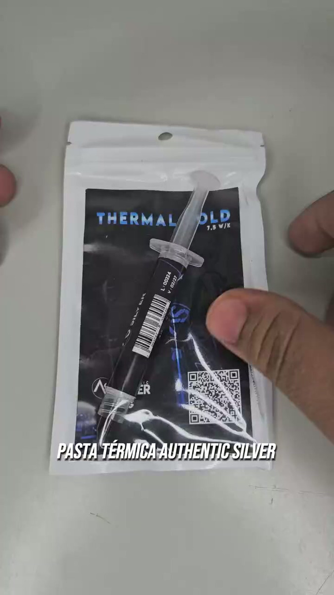Pasta Termica Seringa 3.0g Thermal Cold 7.5w/k Authentic Silver
