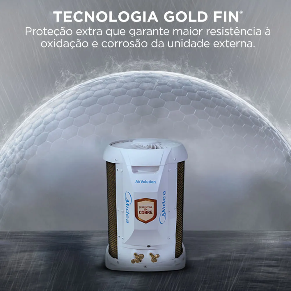 Ar Condicionado Split Hi Wall Midea Ai Airvolution Inverter 9.000 Btus Frio R-32