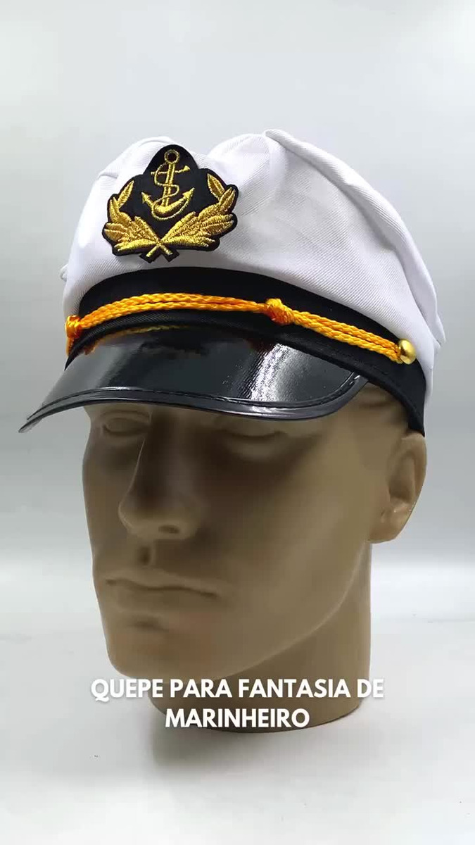 Boina Chapéu Quepe Marinheiro Cosplay Fantasia Festa